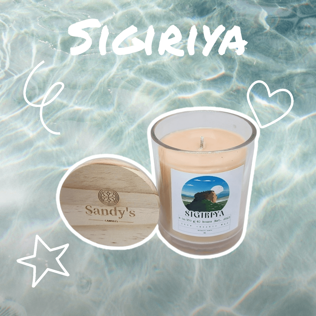 Sandy pouring a candle